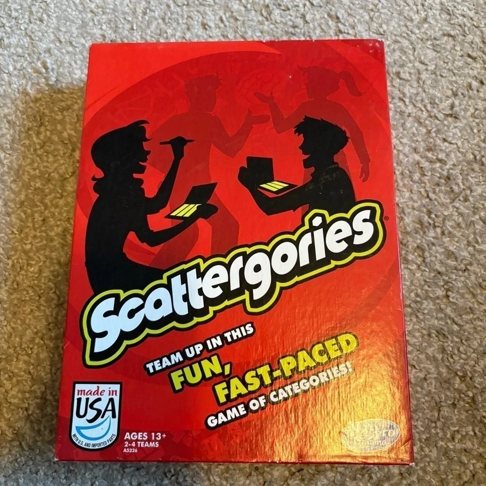 Scattergories Game - Red Box